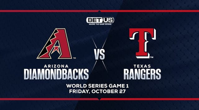 Featured image for Game 1 World Series Free Betting Tips and Prediction: Arizona Diamondbacks vs. Texas Rangers