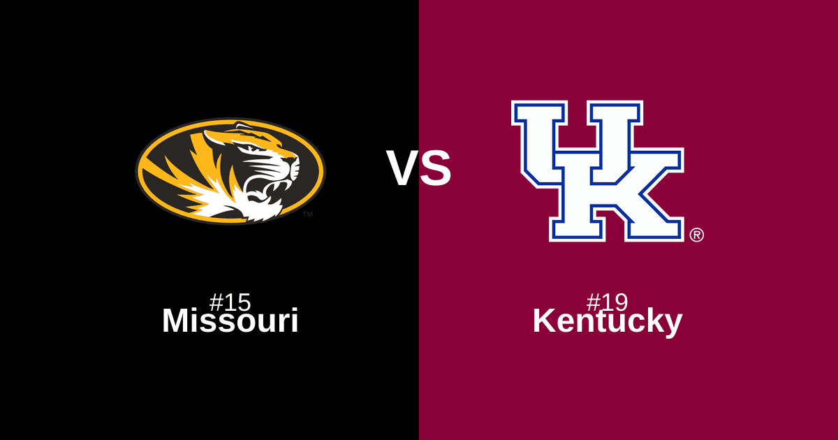 #15 Missouri vs #19 Kentucky Free Pick and Prediction β March 8