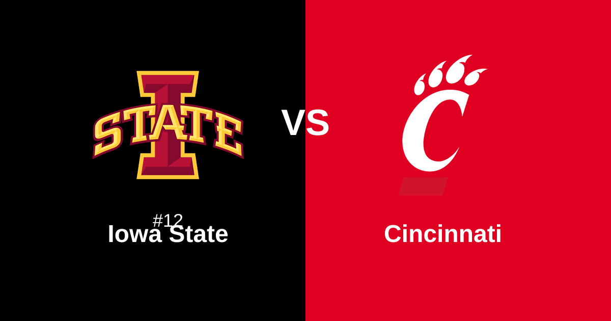 #12 Iowa State vs Cincinnati Free Pick and Prediction β March 12