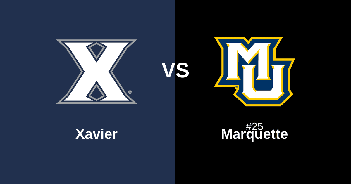 Xavier vs #25 Marquette Free Pick and Prediction β March 13