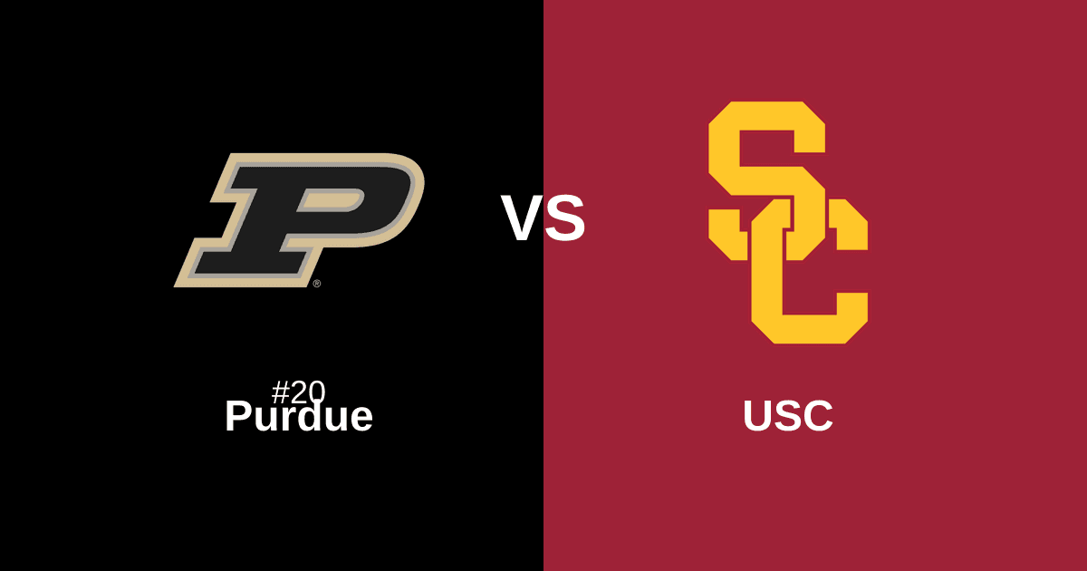 #20 Purdue vs USC Free Pick and Prediction β March 13