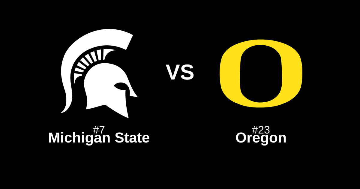 #7 Michigan State vs #23 Oregon Free Pick and Prediction β March 14