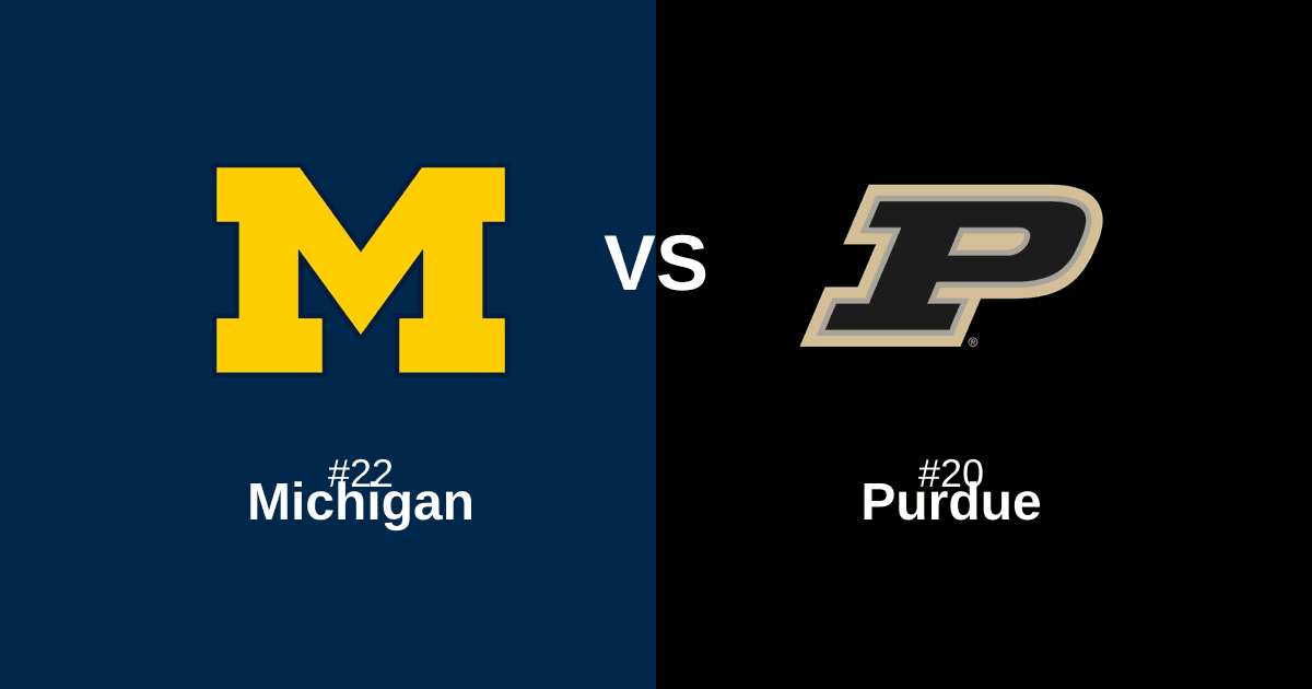 #22 Michigan vs #20 Purdue Free Pick and Prediction β March 14