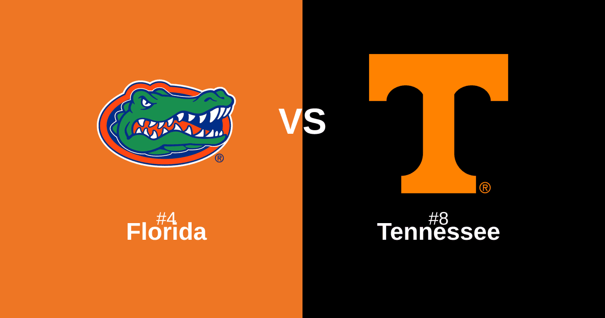 #4 Florida vs #8 Tennessee Free Pick and Prediction β March 16