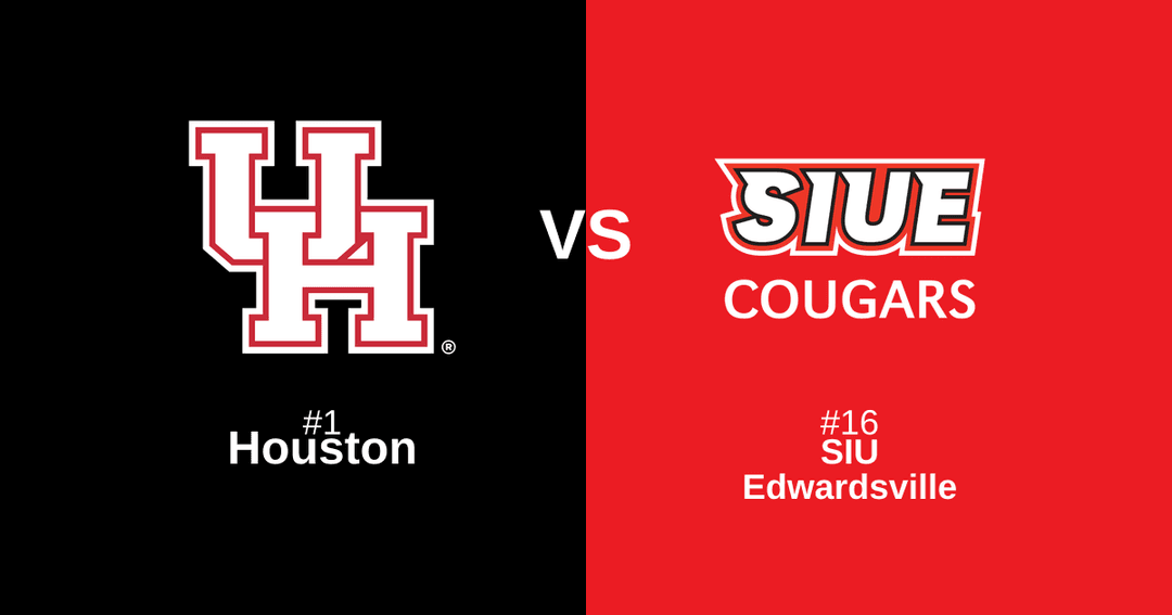 Featured image for #1 Houston vs #16 SIU Edwardsville Free Pick and Prediction – March 20