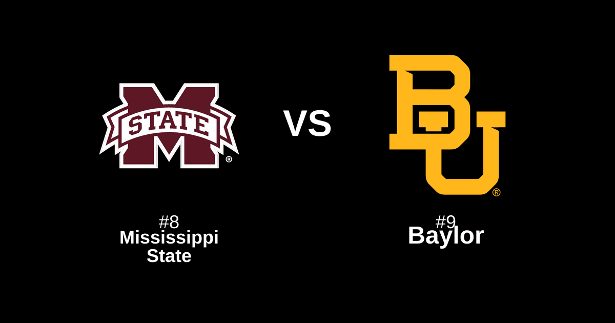 #8 Mississippi State vs #9 Baylor Free Pick and Prediction β March 21