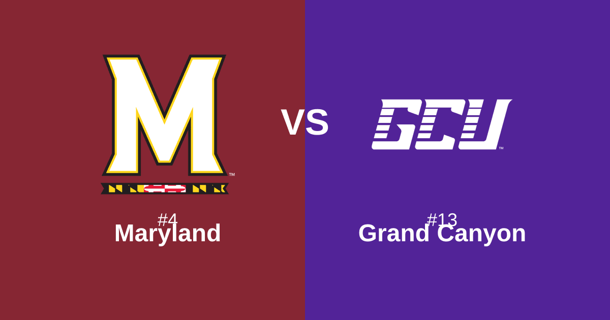 #4 Maryland vs #13 Grand Canyon Free Pick and Prediction β March 21