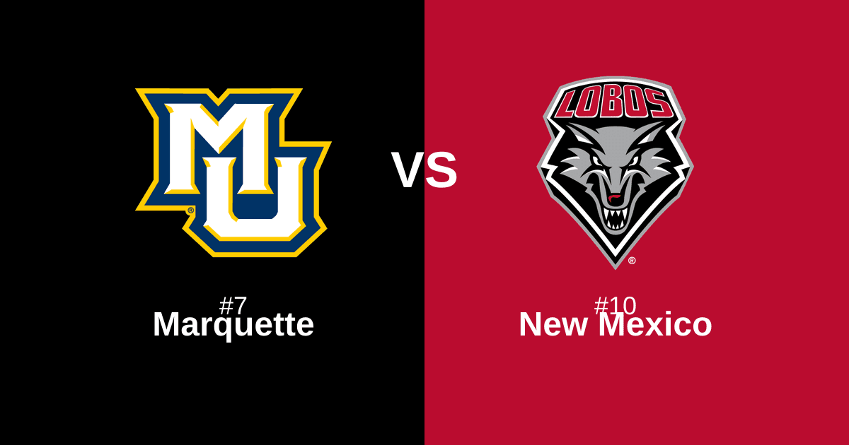 #7 Marquette vs #10 New Mexico Free Pick and Prediction β March 21