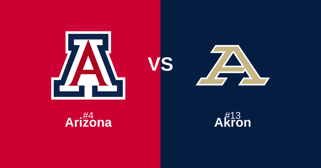 Featured image for #4 Arizona vs #13 Akron Free Pick and Prediction – March 21