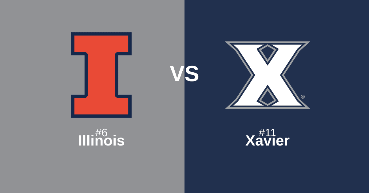 #6 Illinois vs #11 Xavier Free Pick and Prediction β March 21