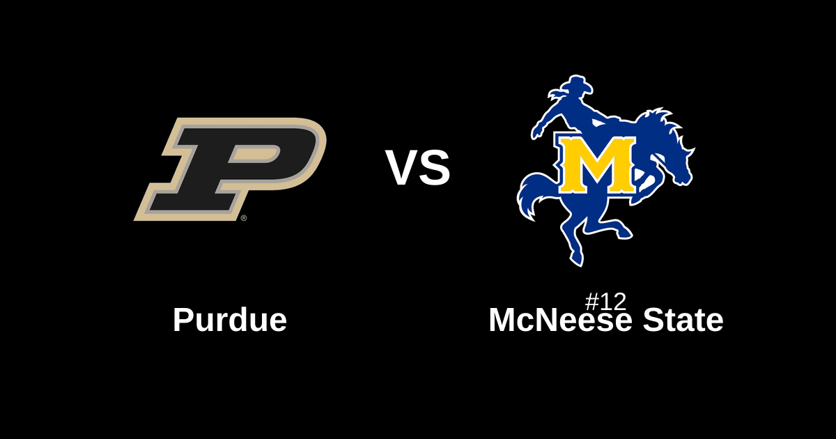 Purdue vs #12 McNeese State Free Pick and Prediction β March 22