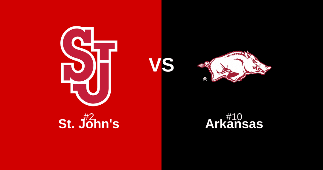 Featured image for #2 St. John's vs #10 Arkansas Free Pick and Prediction – March 22