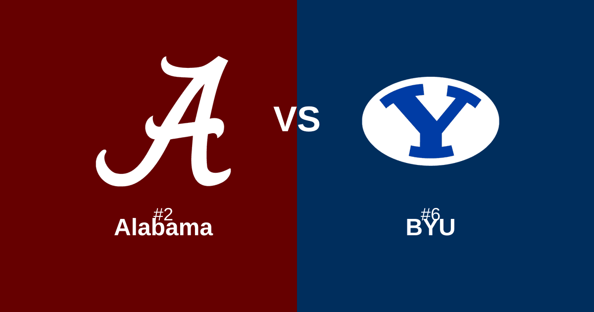 #2 Alabama vs #6 BYU Free Pick and Prediction β March 27