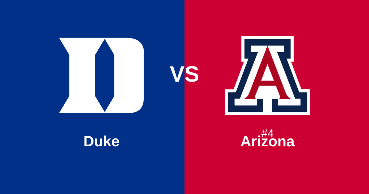 Duke vs #4 Arizona Free Pick and Prediction β March 27